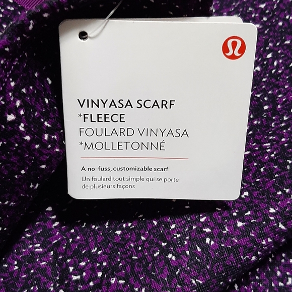 Lululemon Vinyasa Scarf Fleece Two Tone Purple Infinity Snap Versitile BRAND NEW - Picture 5 of 8